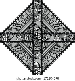 Lacy vintage background. Vector illustration.
