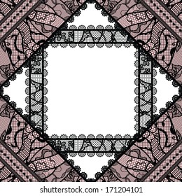 Lacy vintage background. Vector illustration.