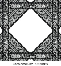 Lacy vintage background. Vector illustration.