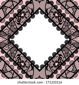 Lacy vintage background. Vector illustration.