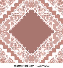 Lacy vintage background. Vector illustration.