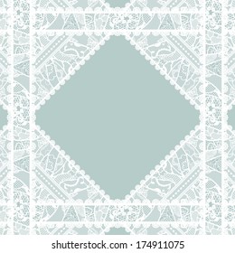Lacy vintage background. Vector illustration.