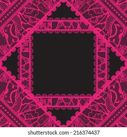 Lacy vintage background. Vector illustration.