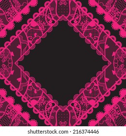 Lacy vintage background. Vector illustration.