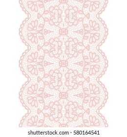 Lacy vintage elegant trim. Vector illustration.