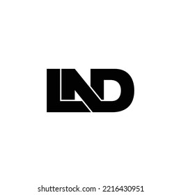 LAD letter monogram logo design vector