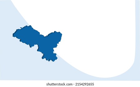 Ladakh Map Icon Vector Design