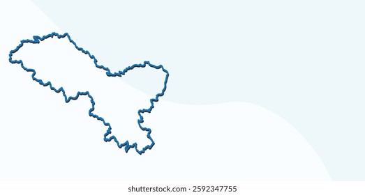 Ladakh (UT) map outline vector design