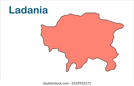 Mapa da subdivisão de Ladania, Distrito de Madhubani, Estado de Bihar, República da Índia, Governo de Bihar, Território indiano, Índia Oriental, política, vila, turismo