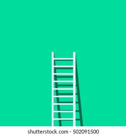 Ladder against the wall