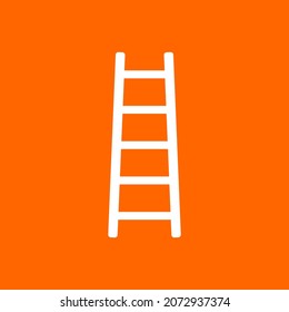 Ladder and background as icon