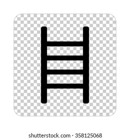 ladder  - black vector icon