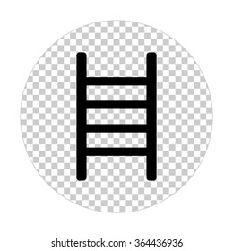 ladder  - black vector icon