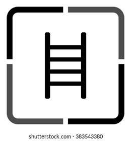 ladder  - black vector icon