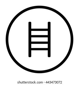 ladder  - black vector icon