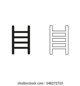 ladder  - black vector icon