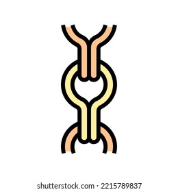 ladder chain color icon vector. ladder chain sign. isolated symbol illustration