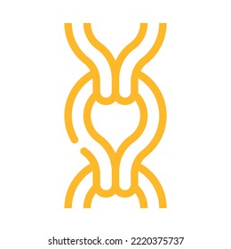 ladder chain color icon vector. ladder chain sign. isolated symbol illustration