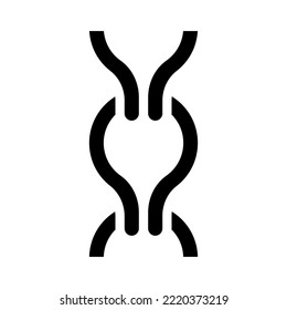 ladder chain glyph icon vector. ladder chain sign. isolated symbol illustration