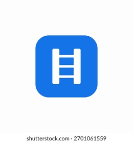 ladder climb icon sign vector
