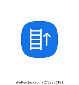 Vector de signo de icono de escalera