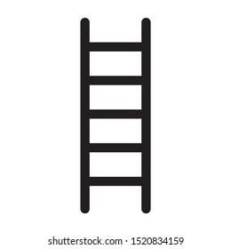 Ladder for climbing flat vector icon for apps and websites