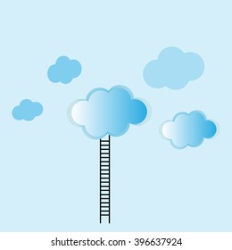 Ladder to clouds