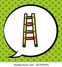 ladder color doodle, speech bubble