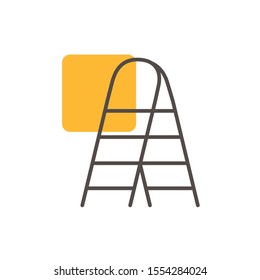 ladder design, Construction work repair reconstruction industry build and project theme Vector illustration