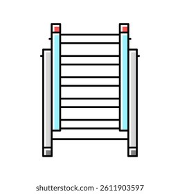 ladder equipment color icon vector. ladder equipment sign. isolated symbol illustration