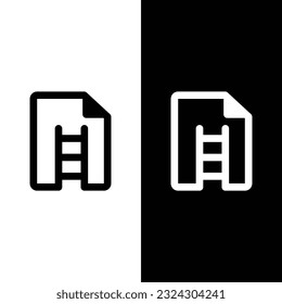 Ladder File Document Stair Paper Logo