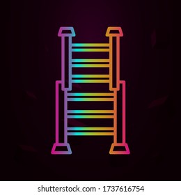 Ladder, nolan ícono de bombero Línea delgada simple, contorno vector iconos de bombero para ui y ux, sitio web o aplicación móvil