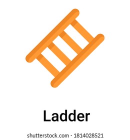 icono plano de escalera, diseño vectorial plano del día laboral