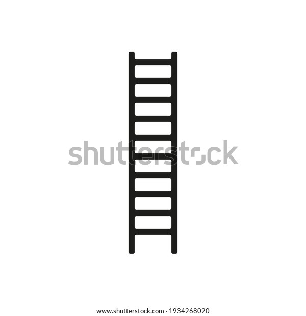 Ladder flat icon.Flat design style modern vector\
illustration. Isolated on stylish color background. Flat long\
shadow icon. Elements in flat\
design.