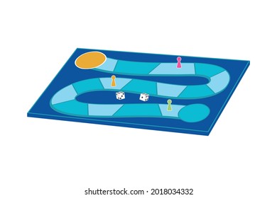 ladder game board with dices