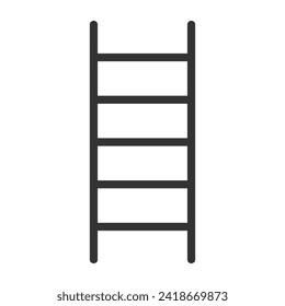 ladder glyph icon isolated on white background. ladder vector icon for web, mobile and ui design
