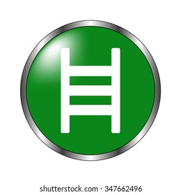 ladder -  green vector icon