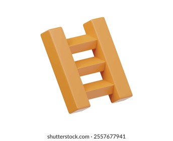 Ladder icon 3d render illustration