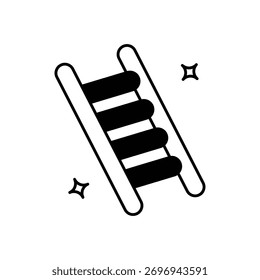 Ladder icon clean and modern vector illustration