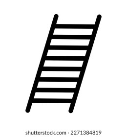Icono de escalera. Escalando la escalera. Vector.
