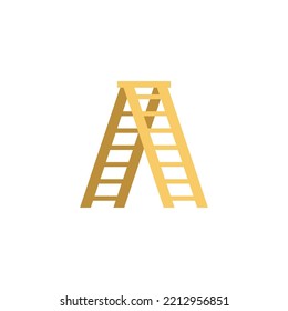 Ladder icon in color, isolated on white background 