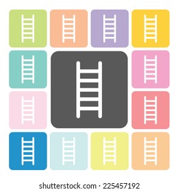 Ladder Icon color set vector illustration.