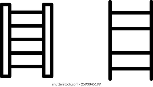 "Ladder Icon Design Symbol Set for Construction and Home Use"