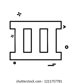Ladder icon design vector 
