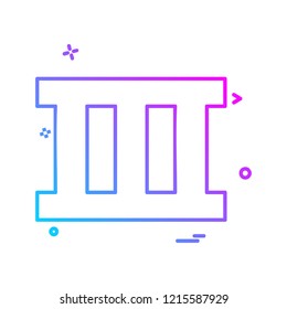 Ladder icon design vector 