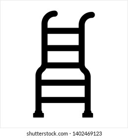 Ladder Icon, Ladder Equipment Vector Art Illustration