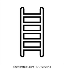 Ladder Icon, Ladder Equipment Vector Art Illustration