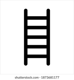 Ladder Icon, Ladder Equipment Vector Art Illustration