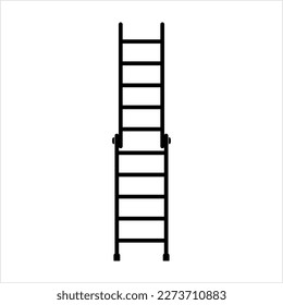 Ladder Icon, Ladder Equipment Vector Art Illustration
