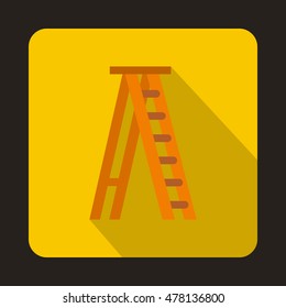 Ladder icon in flat style isolated with long shadow